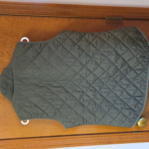 Old Navy Olive Green Quilted Puffer Vest Lg - Picture 3 of 5